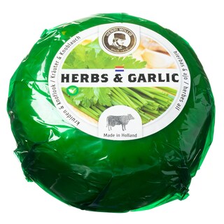 HENRI WILLIG | Τυρί Baby Gouda Ημίσκληρο Βότανα & Σκόρδο 380g