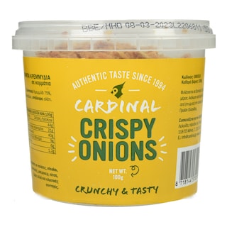 CARDINAL | Τηγανητά Κρεμμύδια σε Κομμάτια 100g
