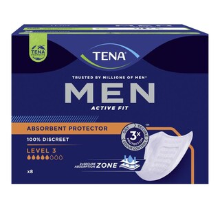 TENA | Επιθέματα Ακράτειας Men Level 3 8 Τεμάχια