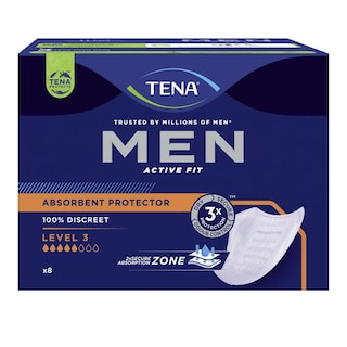 TENA | Incontinence Pads Men Level 3 8 Pieces