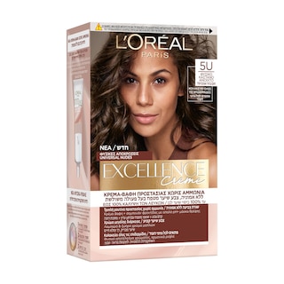 EXCELLENCE | Βαφή Μαλλιών Νο5U Φυσικό Καστανό Ανοιχτό 1 Τεμάχιο