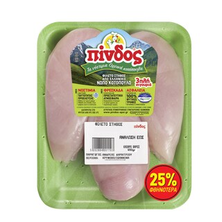 ΠΙΝΔΟΣ | . Κοτόπουλο Νωπό Ελληνικό 650g Έκπτωση 25%