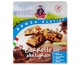 NICOLI | Μπάρες Δημητριακών Κομμάτια Σοκολάτας Χωρίς Γλουτένη 6x21.5gr