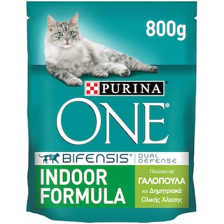 PURINA ONE | Ξηρά Τροφή Γάτας Indoor Γαλοπούλα 800 gr