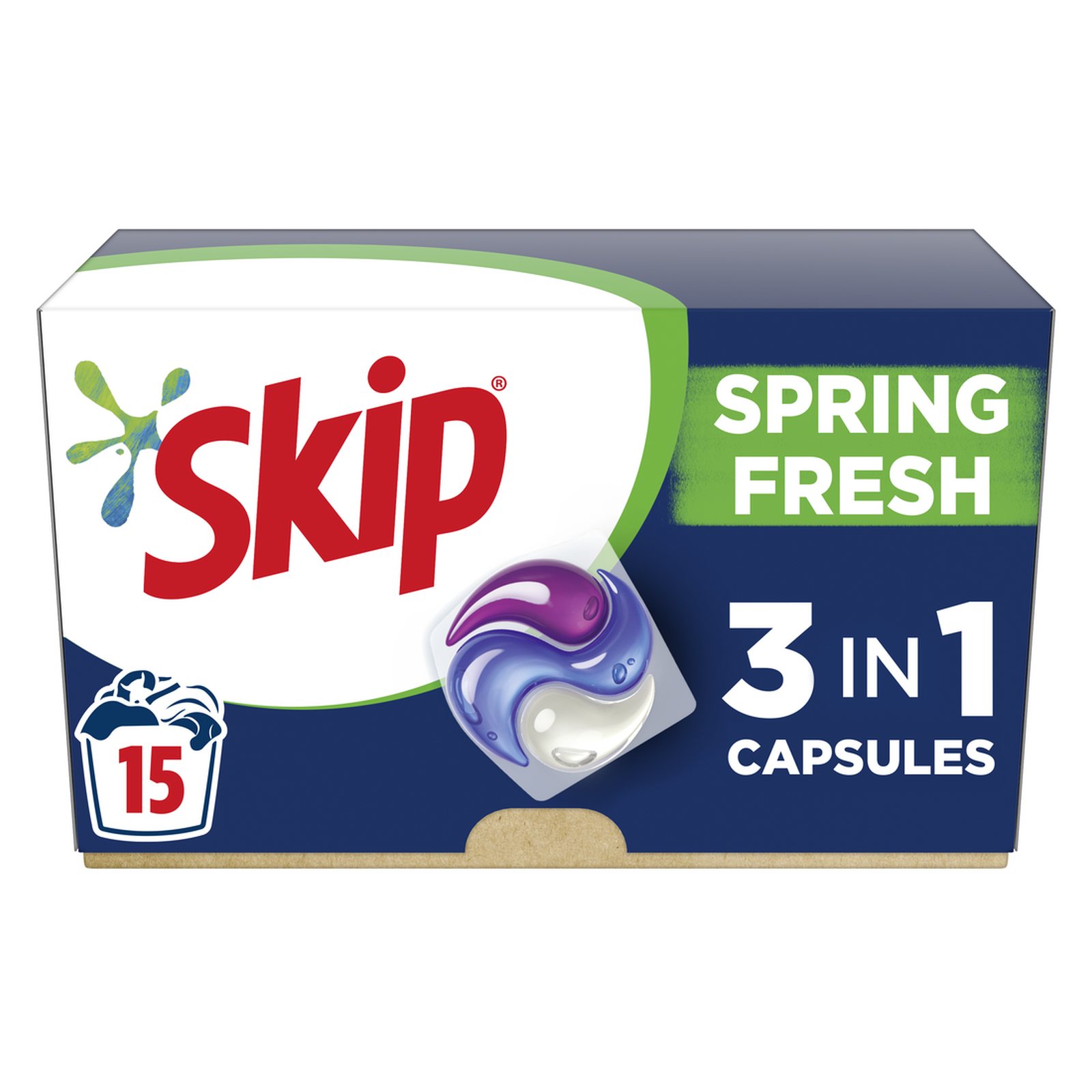 SKIP | Kάψουλες Πλυντηρίου Ρούχων Ultimate Spring Fresh 15 Μεζ. Έκπτωση ...