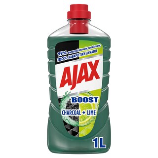 AJAX | Υγρό Καθαρισμού Boost Charcoal & Lime 1lt