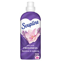 SOUPLINE | Συμπυκνωμένο Μαλακτικό Aroma Μανόλια & Λεβάντα 28 Μεζούρες