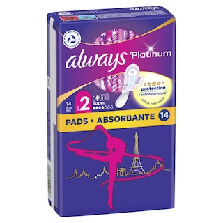 ALWAYS | Sanitary Pads Platinum Ultra Super 14 Pieces
