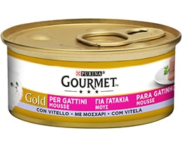 GOURMET | GOLD | Γατοτροφή Μους Μοσχάρι Για Γατάκια 85 gr