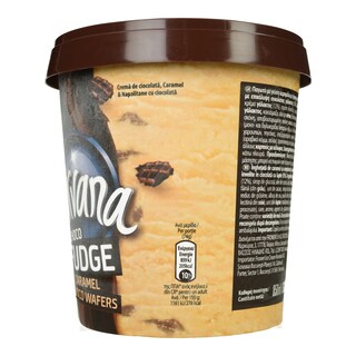 NIRVANA | Παγωτό Choco Fudge Caramel & Choco Wafers 630g