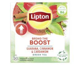 LIPTON | Πράσινο Τσάϊ Guarana Κανέλα Κάρδαμο  20 X 1.6 gr