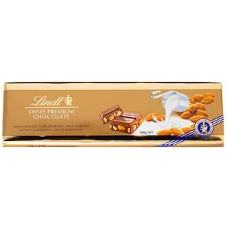LINDT | CHOCOLATE MILK ALMOND LINDT 300GR