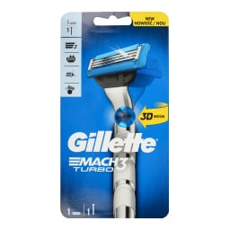 GILLETTE | Ξυριστική Μηχανή Mach3 Turbo + 1 Ανταλλακτικό 1 Τεμάχιο