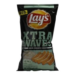 LAYS | ΤΣΙΠΣ ΜΕ SOUR CREAM AND ONION EXTRA WAVES 115 GR