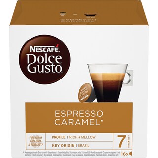 NESCAFE | DOLCE GUSTO | Κάψουλες Καφέ Espresso Caramel 16x5,2g