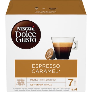 NESCAFE | DOLCE GUSTO | Κάψουλες Καφέ Espresso Caramel 16x5,2g
