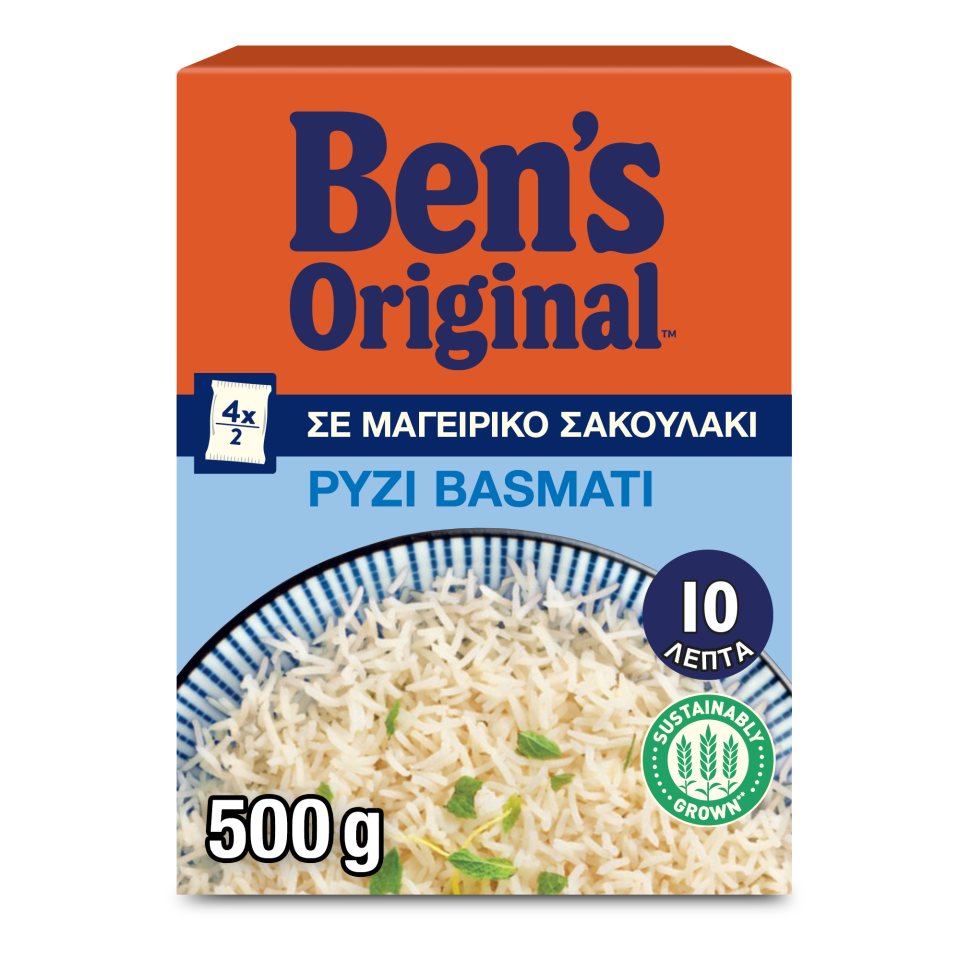 BEN'S Ρύζι Basmati Σε Σακουλάκι 4X125 gr