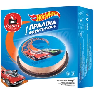 ΡΟΔΟΥΛΑ | Τούρτα Hot Wheels Πραλίνα Φουντουκιού Κατεψυγμένη 800g