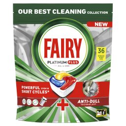 FAIRY | Κάψουλες Πλυντηρίου Πιάτων Platinum Plus Anti-Dull 36 Τεμάχια