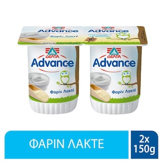 ADVANCE | Επιδόρπιο Γιαουρτιού Φαρίν Λακτέ 2X150 gr
