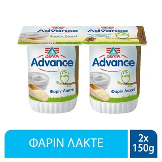 ADVANCE | Επιδόρπιο Γιαουρτιού Φαρίν Λακτέ 2X150 gr