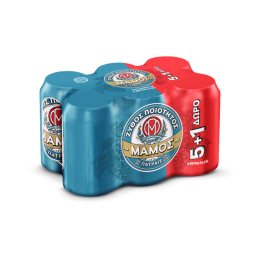 ΜΑΜΟΣ | Μπύρα Pilsner Κουτί 330ml 5+1 Δώρο