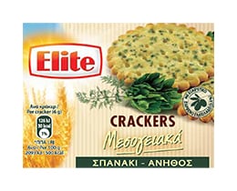ELITE | Κράκερς Μεσογειακά Σπανάκι & Άνηθος 105g