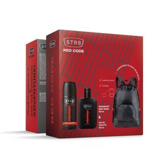 STR8 | Σετ Δώρου Red Code Eau de Toilette + Spray + Σακίδιο Πλάτης 1 Τεμάχιο