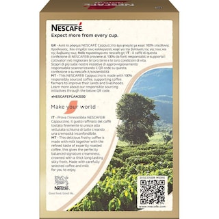 NESCAFE | GOLD | Στιγμιαίος Καφές Cappuccino 10x14gr
