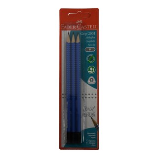 FABER | FABER PENCIL GRIP WITH RUBBER 3P  1 TEM