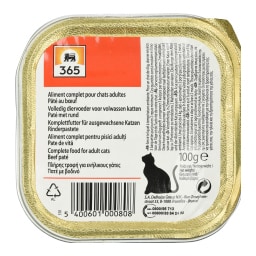 365 | Cat Food Pate Beef 100g