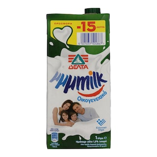 MMMILK | ΓΑΛΑ ΥΨΗΛΗΣ ΠΑΣΤΕΡΙΩΣΗΣ ΟΙΚΟΓΕΝΕΙΑΚΟ ΕΛΑΦΡΥ 1 LT