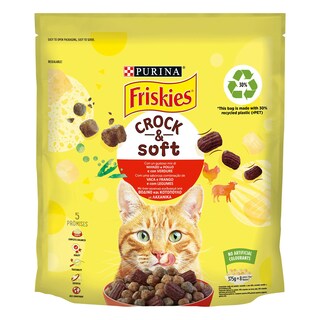 FRISKIES | Γατοτροφή Crock & Soft 375 gr