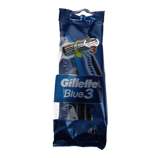 GILLETTE | BLUE 3 | ΞΥΡΙΣΤΙΚΗ ΜΗΧΑΝΗ ΜΙΑΣ ΧΡΗΣΗΣ  4 ΤΕΜ