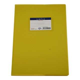 SIMPLE | NOTEBOOK.. WITH PLASTIC YELLOW COVER