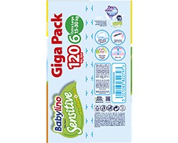 BABYLINO | BABYLINO SENS.GIGAPACK XL NO6 120P Sensitive No6 15-30kg Giga Pack