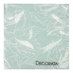 DECORATA | Χαρτοπετσέτες 3 Φύλλα Minimal Flowers 20 Τεμάχια