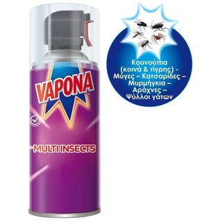 VAPONA | Spray Εντομοκτόνο Multi Insects 400ml