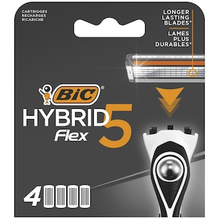 Ανταλλακτικά Ξυραφιού Hybrid 5 Flex 4 Τεμάχια