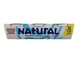 NATURAL | ΓΙΑΟΥΡΤΙ ΛΕΥΚΟ 3,5% ΛΙΠΑΡΑ 3 Χ 200 GR