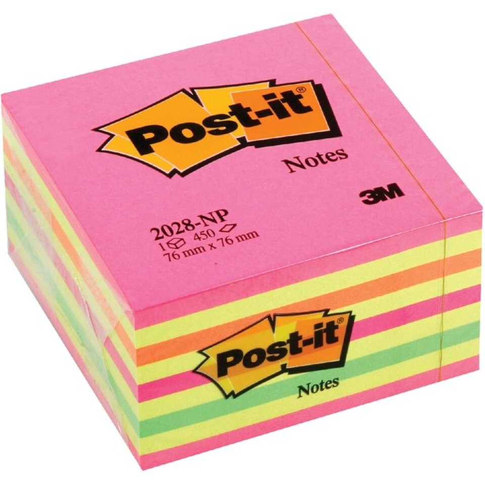 POST IT Αυτοκόλλητα Post it 450 Φύλλα Κύβος 1 Τεμάχιο