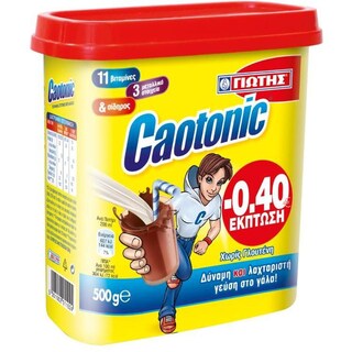 CAOTONIC | Ρόφημα Στιγμής Κακάο 500g Έκπτωση 0.40Ε