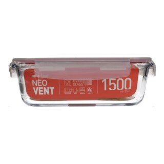 NEOFLAM | GLASS FOOD STORAGE WITH PUMP  1500ML
