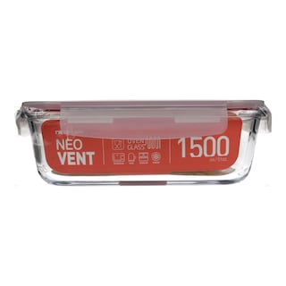 NEOFLAM | Φαγητοδοχείο Γυάλινο Βαλβίδα 1.5lt 1 Τεμάχιο