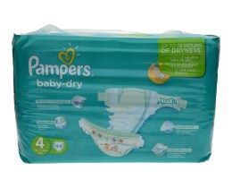 PAMPERS | BABY DRY | ΠΑΝΕΣ ΜΩΡΟΥ MAXI 7 - 18 KGR No 4 44 ΤΕΜ