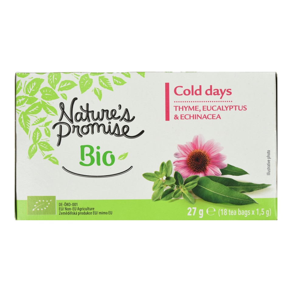 NATURES PROMISE BIO Αφέψημα Bio με Θυμάρι Ευκάλυπτο και Εχινάκεια 27g