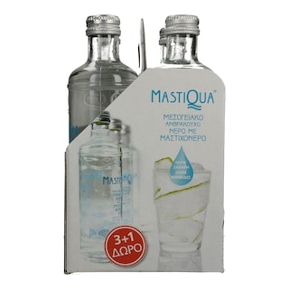 MASTIQUA | Νερό Ανθρακούχο Μαστιχόνερο Φιάλη 330ml 3+1 Δώρο