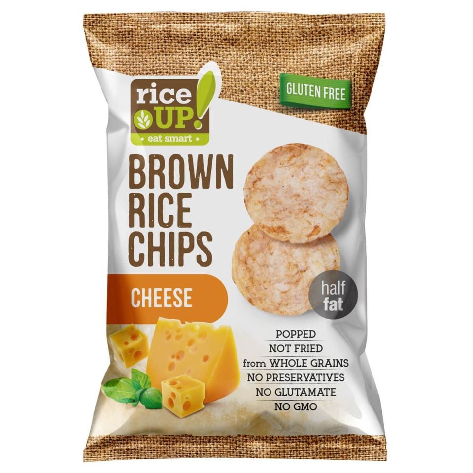 RICE UP Ρυζογκοφρέτες Τυρί 60g