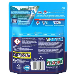 FINISH | Κάψουλες Πλυντηρίου Πιάτων Power All in 1 20 Tεμάχια
