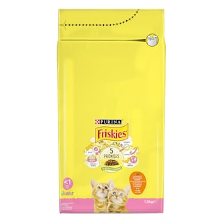 FRISKIES | Γατοτροφή Κοτόπουλο και Λαχανικά Junior  1.5 kg
